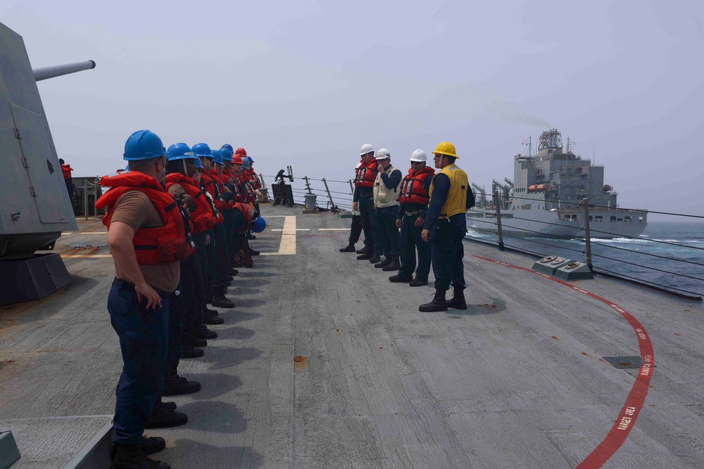 USS FORREST SHERMAN (DDG 98) CONDUCTS RAS