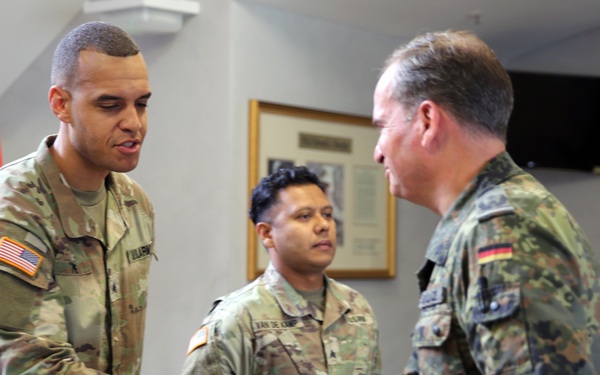 2d TSB Soldiers receive German Schützenschnur