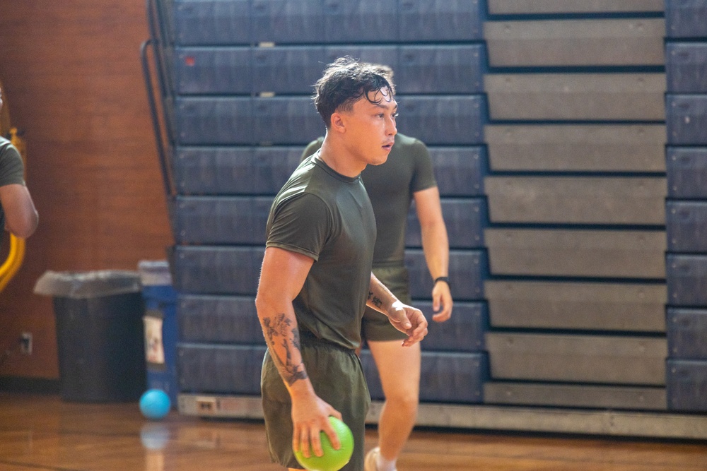 CLR-37 Conducts Regimental Run, Dodgeball Event