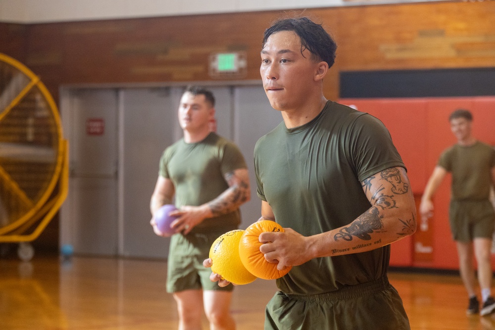 CLR-37 Conducts Regimental Run, Dodgeball Event