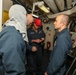 Sailors aboard the USS John Finn conduct a general quarters drill in the Andaman Sea