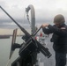 Sailors aboard the USS John Finn conduct a sea and anchor detail in Sembawang, Singapore