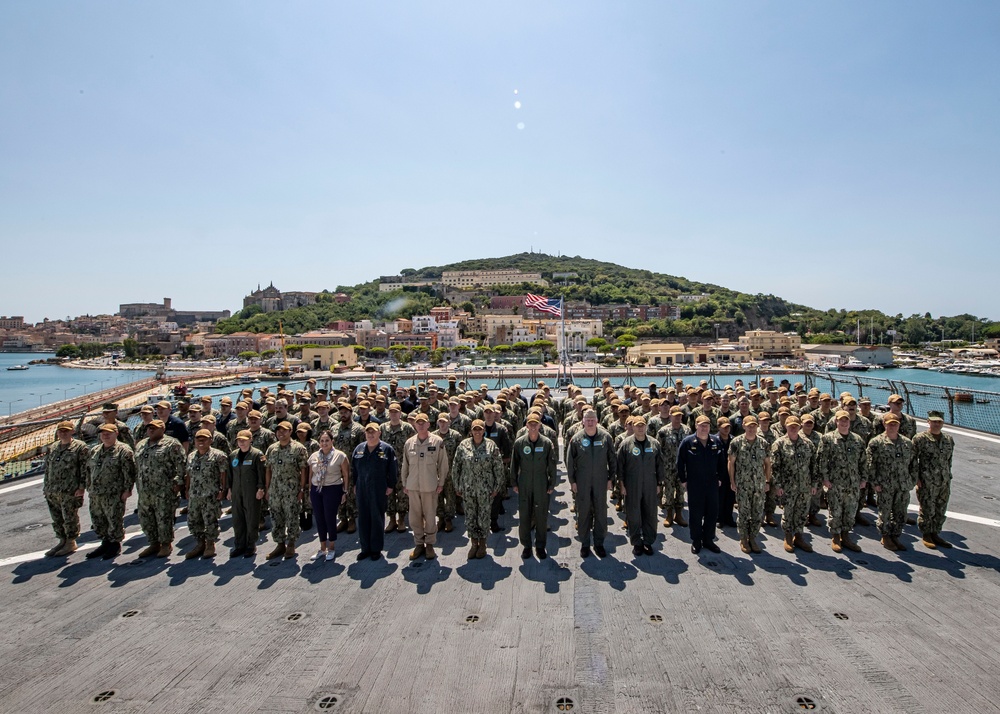 U.S. 6th Fleet embarks USS Mount Whitney