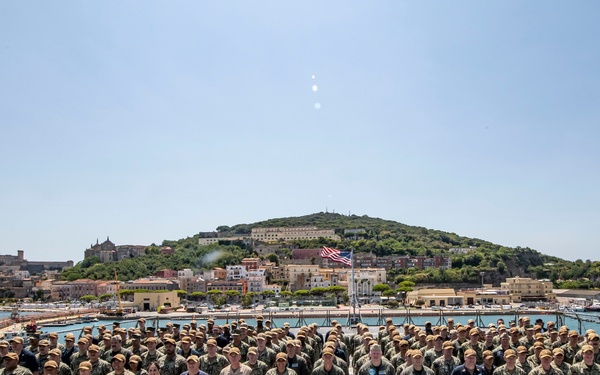 U.S. 6th Fleet embarks USS Mount Whitney