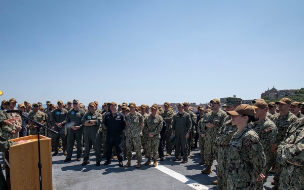 U.S. 6th Fleet embarks USS Mount Whitney