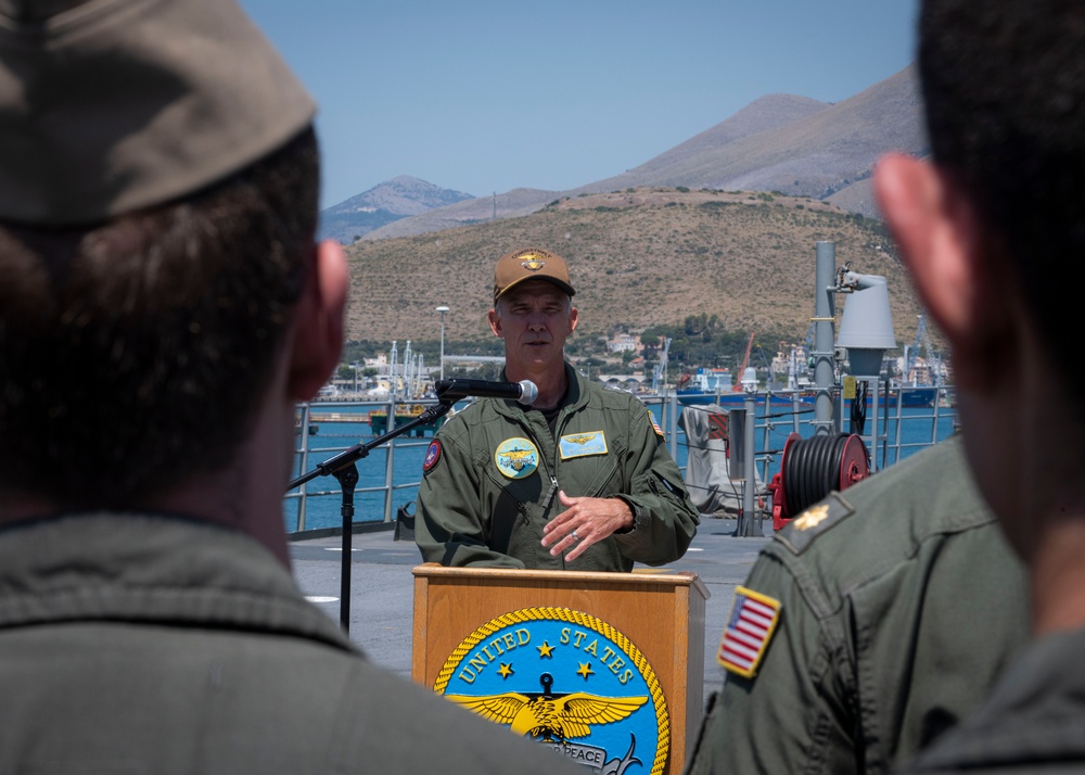 U.S. 6th Fleet embarks USS Mount Whitney
