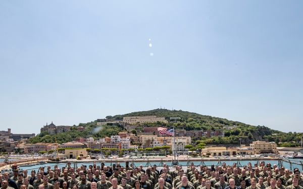 U.S. 6th Fleet embarks USS Mount Whitney