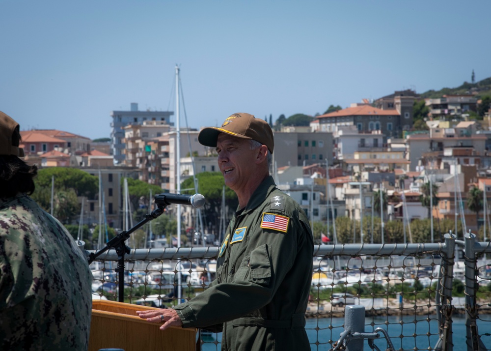 U.S. 6th Fleet embarks USS Mount Whitney