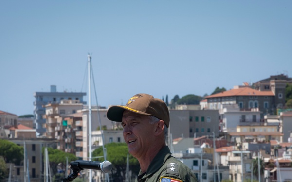 U.S. 6th Fleet embarks USS Mount Whitney