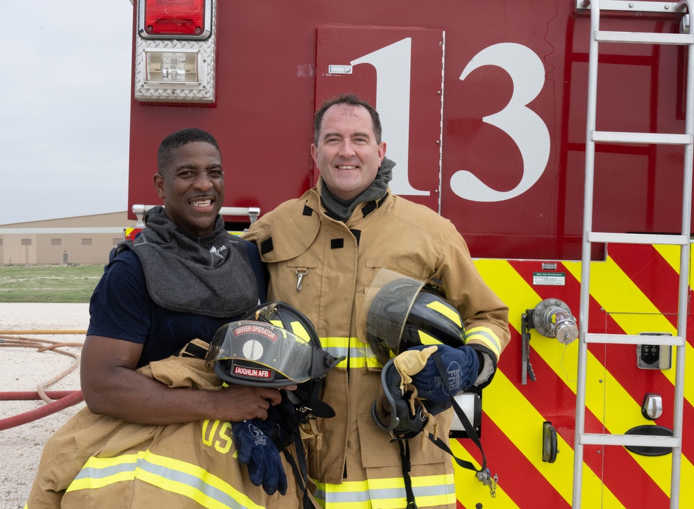 Laughlin leadership partake in live fire exercise