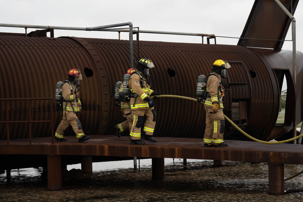 Laughlin leadership partake in live fire exercise
