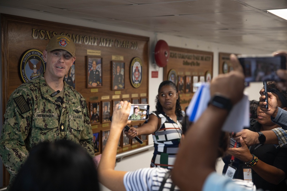 CP25 Media Tour aboard the Comfort