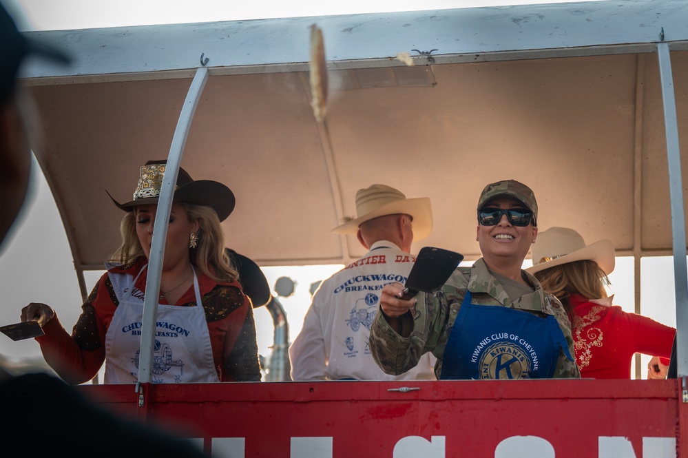 90MW and 20AF Commanders at Cheyenne Pancake Breakfast