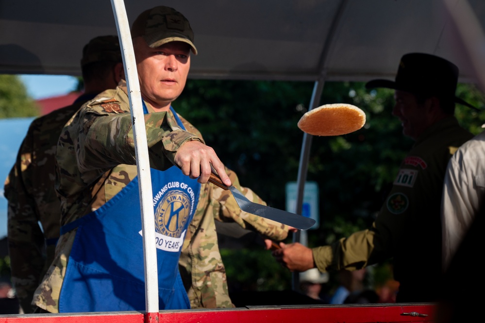 90MW and 20AF Commanders at Cheyenne Pancake Breakfast
