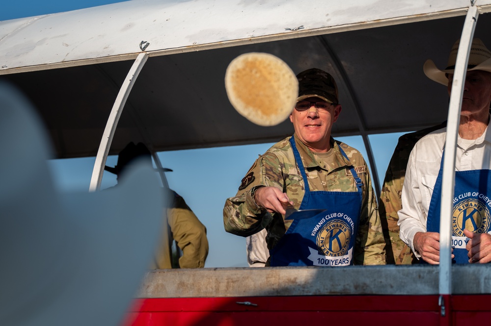 90MW and 20AF Commanders at Cheyenne Pancake Breakfast