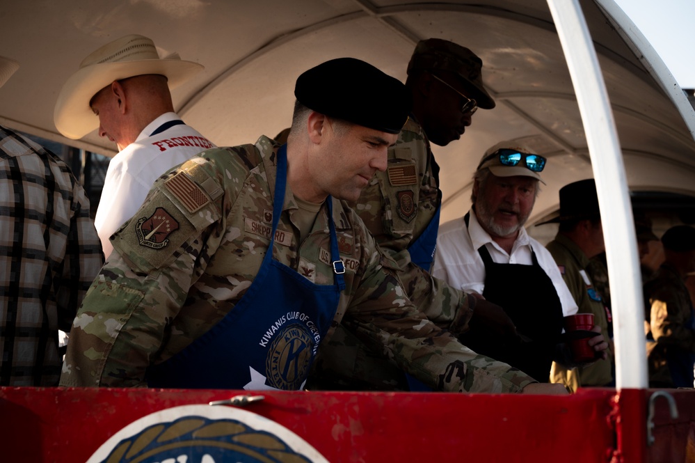 90MW and 20AF Commanders at Cheyenne Pancake Breakfast