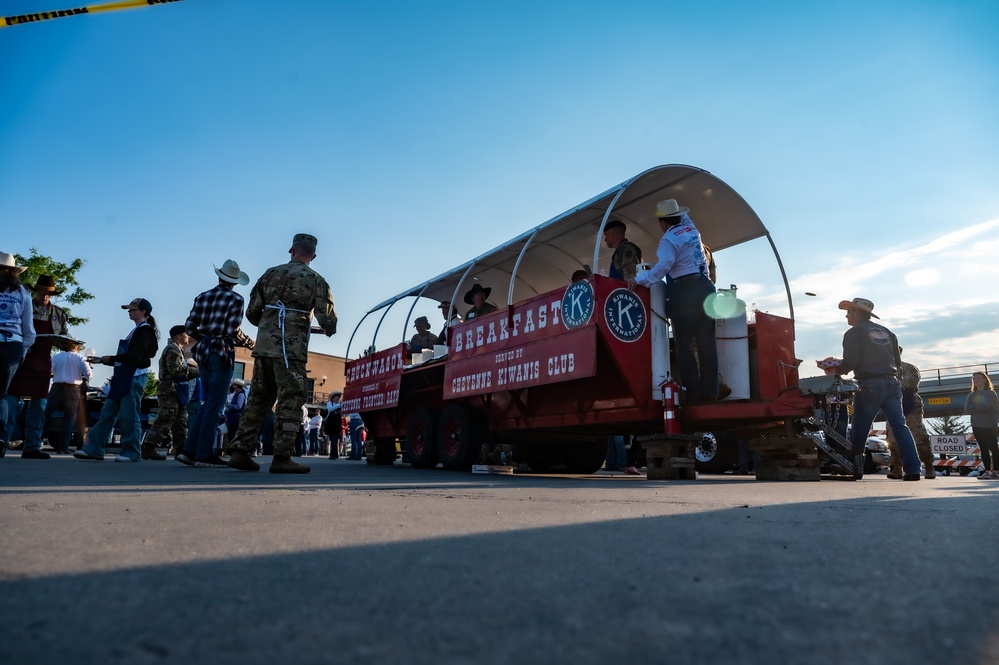90MW and 20AF Commanders at Cheyenne Pancake Breakfast