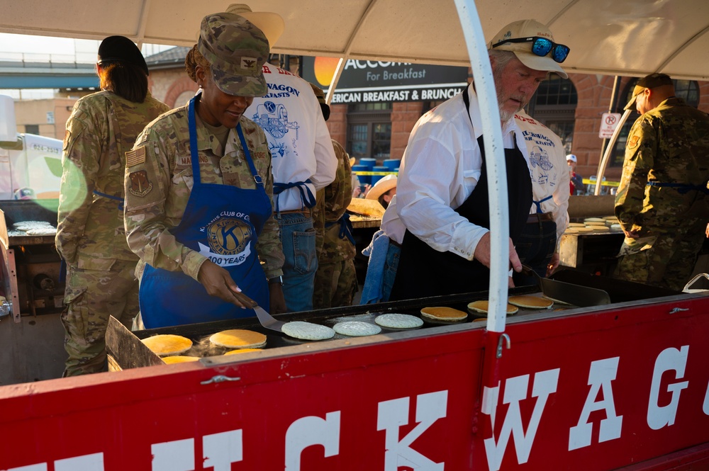90MW and 20AF Commanders at Cheyenne Pancake Breakfast