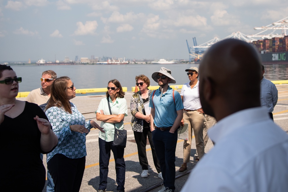 Office of Management and Budget visits Port of Baltimore, USACE projects