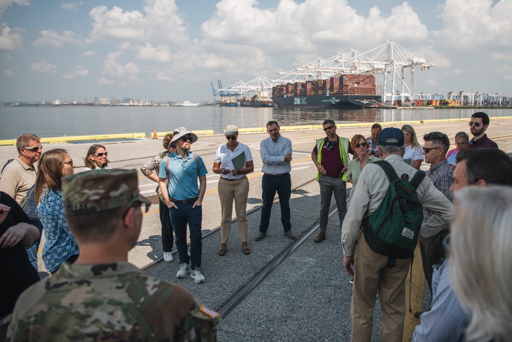 Office of Management and Budget visits Port of Baltimore, USACE projects