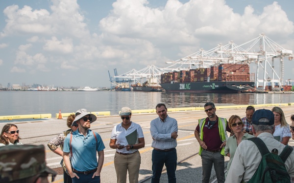 Office of Management and Budget visits Port of Baltimore, USACE projects
