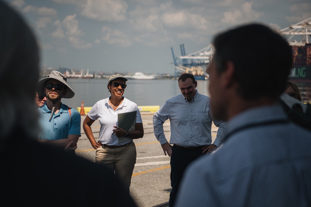 Office of Management and Budget visits Port of Baltimore, USACE projects