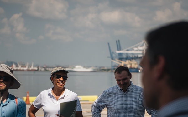 Office of Management and Budget visits Port of Baltimore, USACE projects