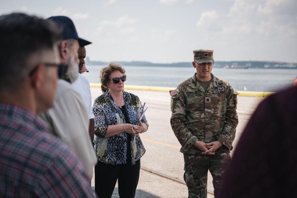 Office of Management and Budget visits Port of Baltimore, USACE projects