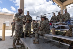 Command Sgt. Maj. Gregory Betty interacts with Soldiers [Image 7 of 7]