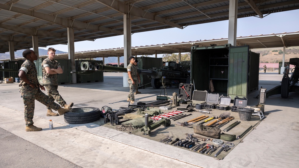 11th MEU and 2nd Bn., 11th Marines Conduct Joint Limited Technical Inspection