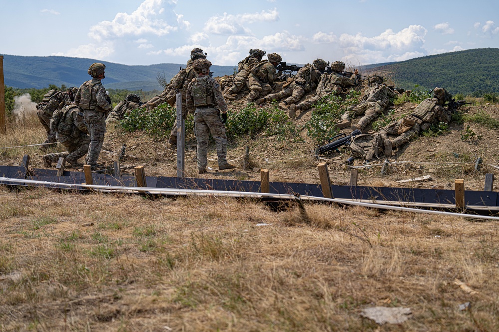 Charlie Company, 2nd Battalion, 502nd Infantry Regiment, CALFX at Novo Selo Training Area, Bulgaria