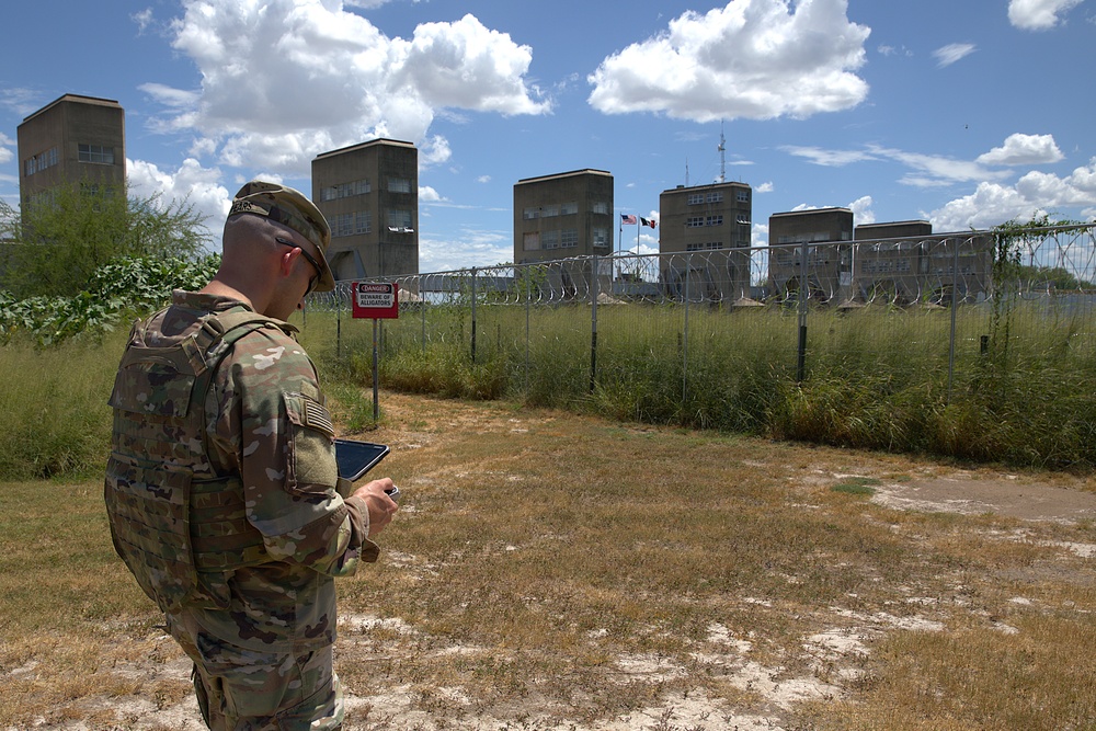 Army National Guard Military Police operate Black Hornet Drones in McAllen, Texas