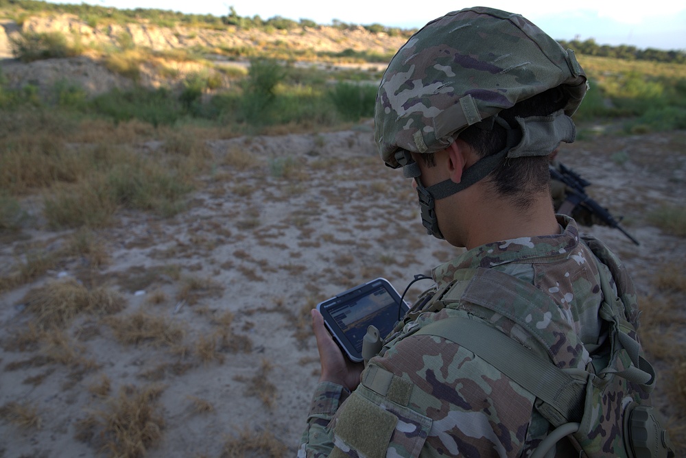 Army National Guard Military Police operate Black Hornet Drones in McAllen, Texas