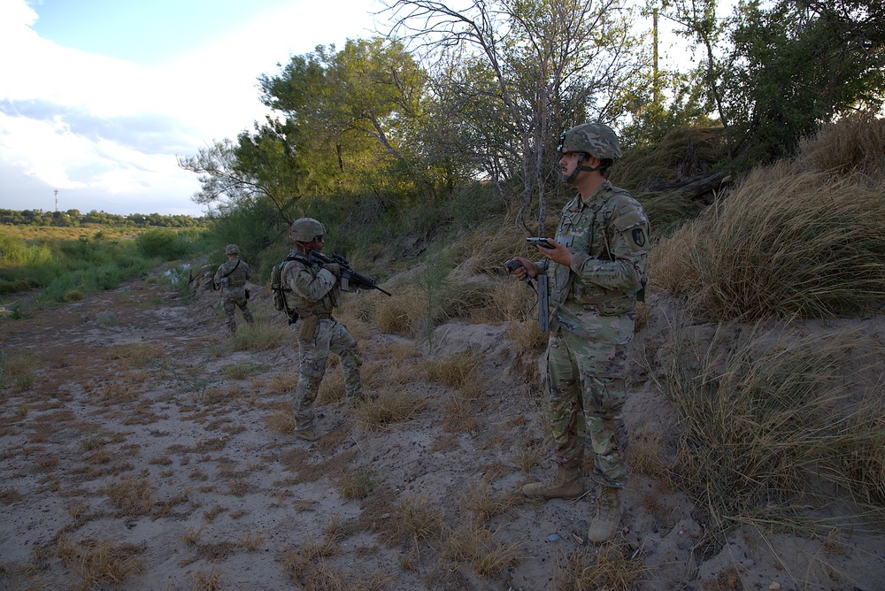 Army National Guard Military Police operate Black Hornet Drones in McAllen, Texas