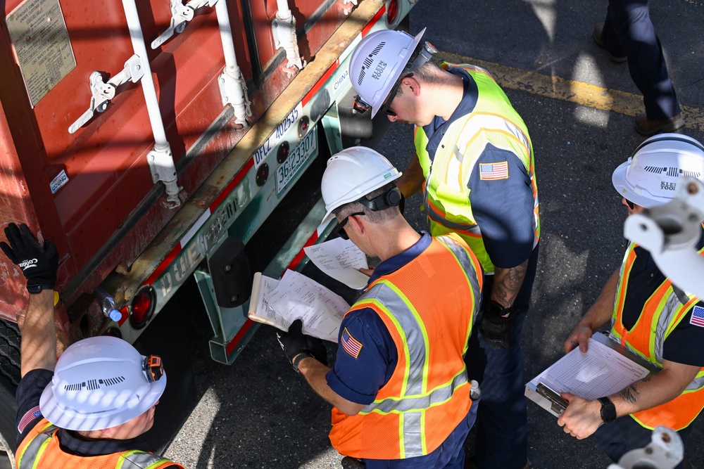 U.S. Coast Guard, partner agencies conduct Multi-Agency Strike Force Operation at Blount Island Marine Terminal