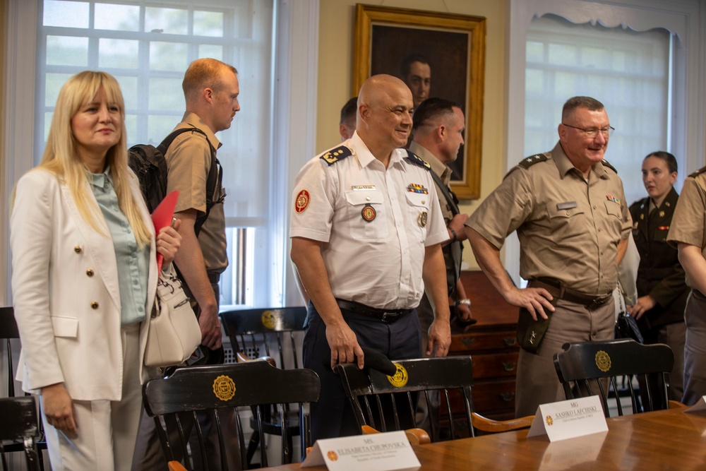 Delegation from the Republic of North Macedonia visit Vermont National Guard