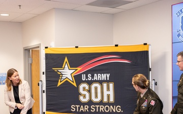 Unveiling of the Army Star Flag