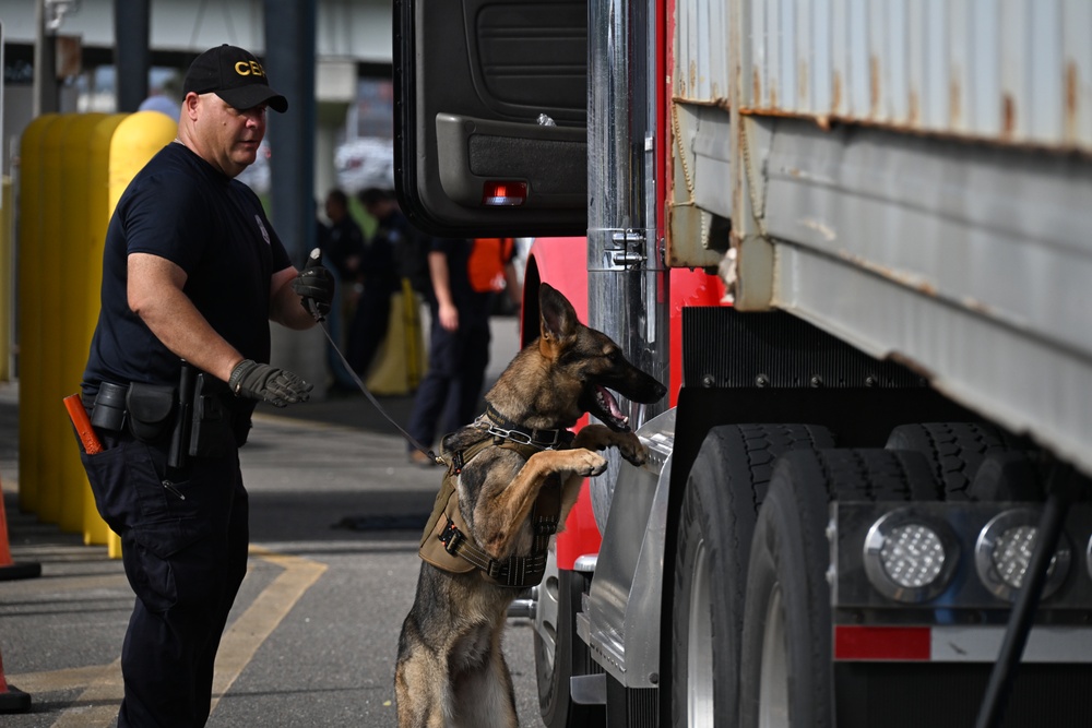 U.S. Coast Guard, partner agencies conduct Multi-Agency Strike Force Operation at Blount Island Marine Terminal