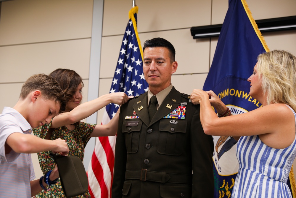 Durham promoted to colonel