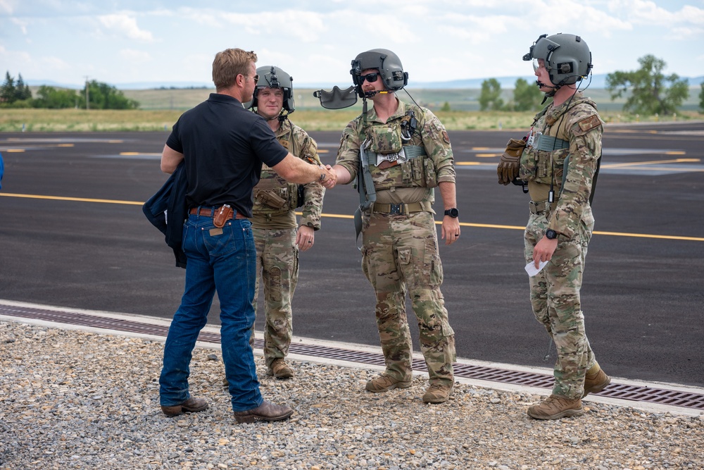 Malmstrom welcomes Senator Sheehy for first official visit