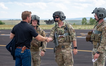 Malmstrom welcomes Senator Sheehy for first official visit