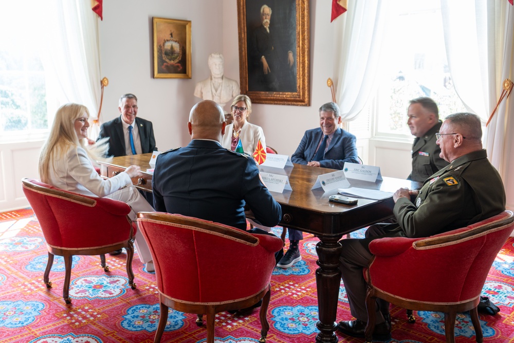 Vermont National Guard meet with Governor and Delegation from North Macedonia