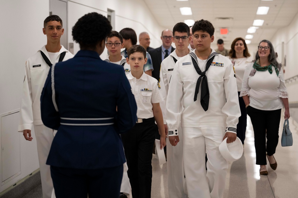 U.S. Naval Sea Cadets Tour Pentagon