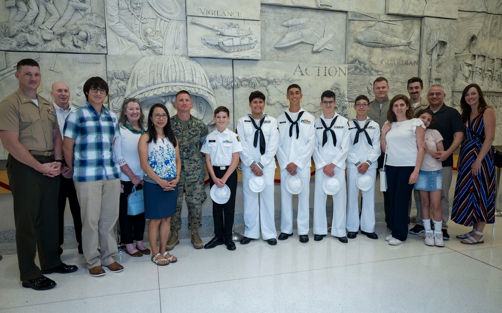 U.S. Naval Sea Cadets Tour Pentagon