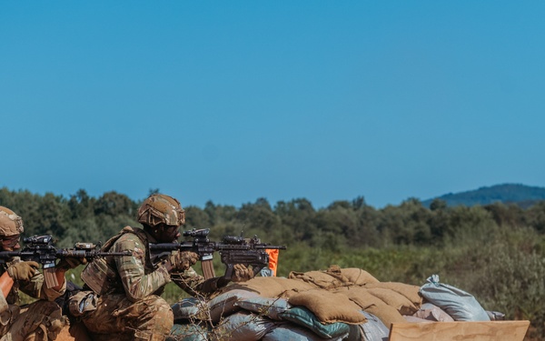 173rd Conducts Platoon Live Fire Exercise in Croatia