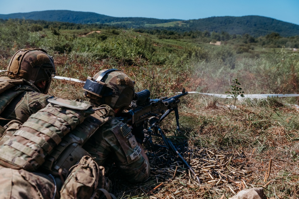 173rd Conducts Platoon Live Fire Exercise in Croatia