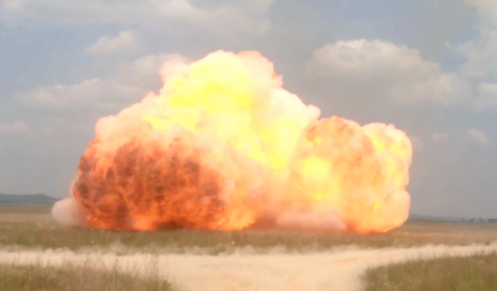 Combat engineers conduct 2,000-pound mine clearing line charge op at Fort McCoy