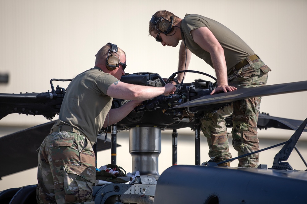 AKANG 210th RQS launches HH-60 Jolly Green II for novel flight from JBER