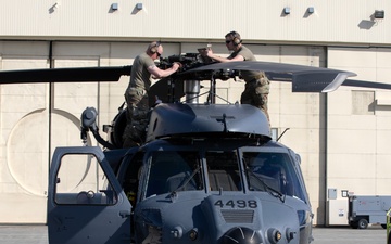 AKANG 210th RQS launches HH-60 Jolly Green II for novel flight from JBER