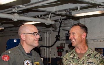 USS Carl Vinson Hosts Pearl Harbor Naval Shipyard Personnel